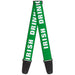 Guitar Strap - IRISH DRINKING TEAM Green/White Guitar Straps Buckle-Down   