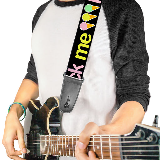 Guitar Strap - LICK ME Ice Cream Cones Guitar Straps Buckle-Down   