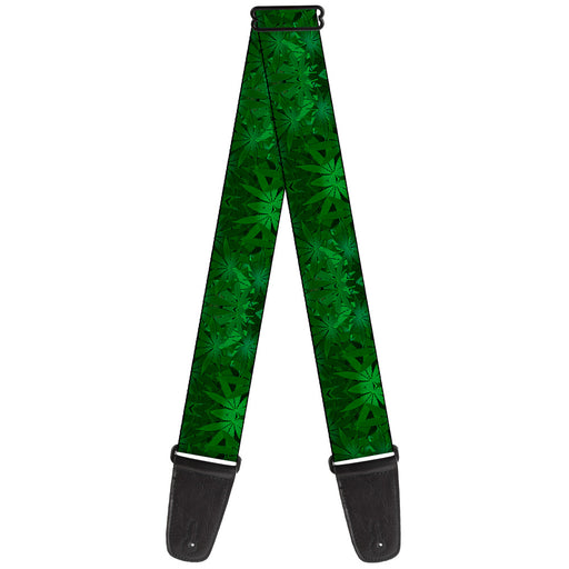 Guitar Strap - Marijuana Leaves Stacked Guitar Straps Buckle-Down   