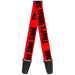 Guitar Strap - THAT'S WHAT SHE SAID Red/Black Guitar Straps Buckle-Down   