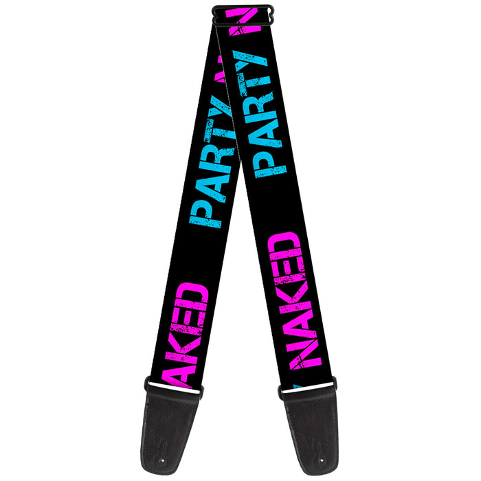 Guitar Strap - PARTY NAKED Black/Turquoise/Fuchsia Guitar Straps Buckle-Down   
