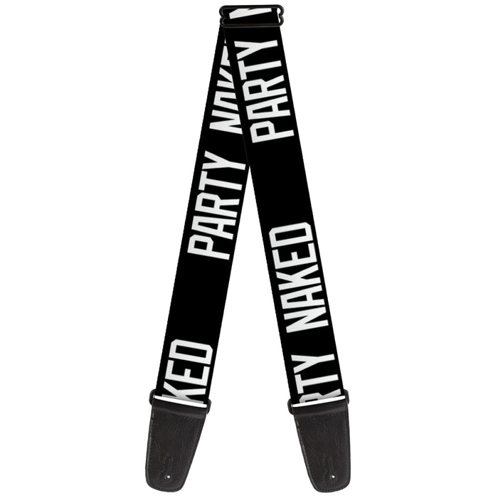 Guitar Strap - PARTY NAKED Black/White Guitar Straps Buckle-Down   