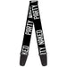 Guitar Strap - PARTY NAKED Black/White Guitar Straps Buckle-Down   