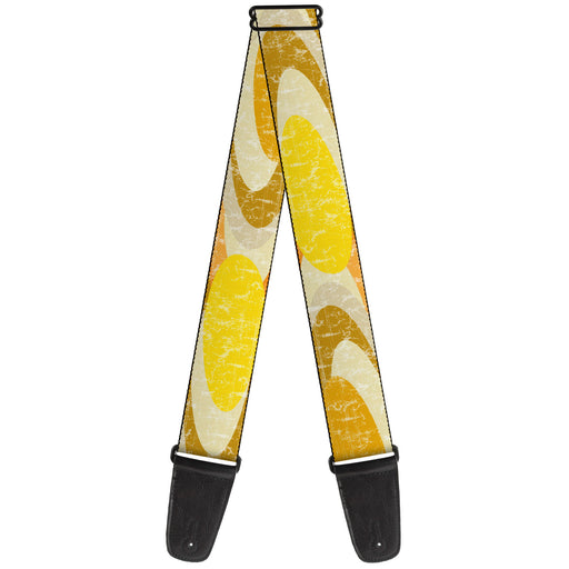 Guitar Strap - Spots Stacked Weathered Yellows/Browns Guitar Straps Buckle-Down   
