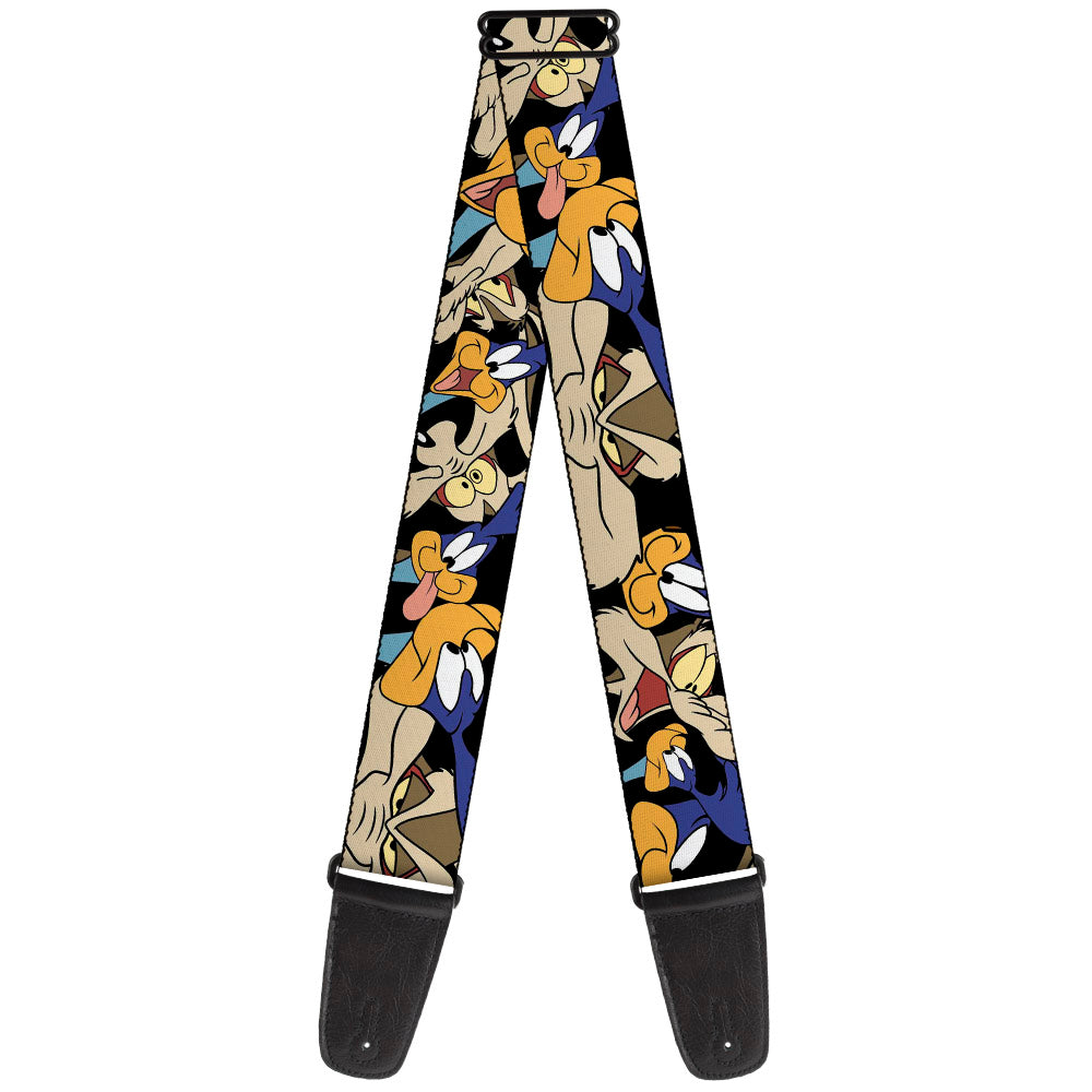 Hundehalsband Looney Tunes 'Road Runner & Coyote' - Polyester, Verstellbar 40,6-58,4 Cm, Breite 12,7 Cm