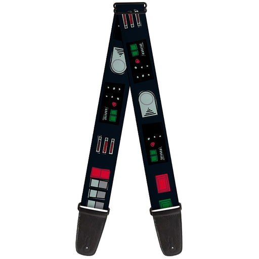 Guitar Strap - Star Wars Darth Vader Utility Belt Bounding3 Black/Grays/Reds/Greens Guitar Straps Star Wars   