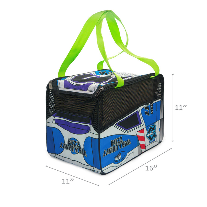 Buckle-Down Pet Carrier - Toy Story Buzz Lightyear Spaceship Pet Carriers Disney   