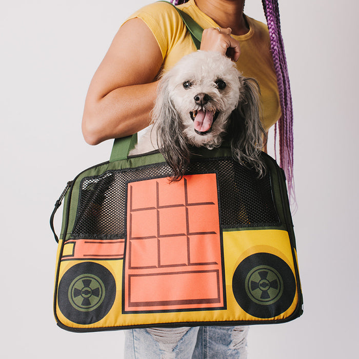 Buckle-Down Pet Carrier - TEENAGE MUTANT NINJA TURLES Party Wagon Turtle Van Pet Carriers Nickelodeon   