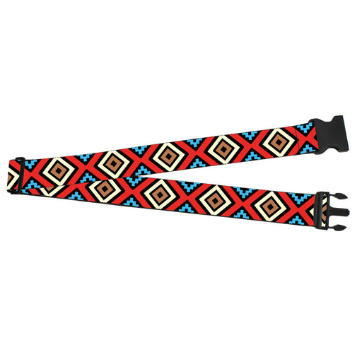 Luggage Strap - 2.0" - Geometric1 Black/Red/Tan/Brown/Baby Blue Luggage Straps Buckle-Down   