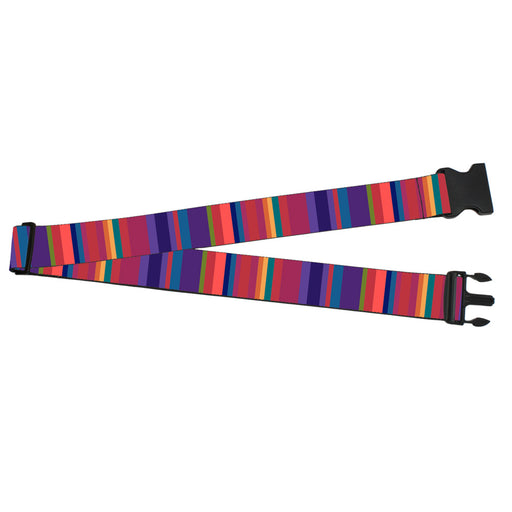 Luggage Strap - 2.0" - Lines Reds/Purples Luggage Straps Buckle-Down   