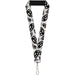 Buckle-Down Lanyard - Brass Knuckles White/Gray/Black Lanyards Buckle-Down   