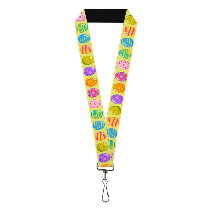 Lanyard - 1.0" - Easter Eggs Decorated Eggs Yellow/Multi Color Lanyards Buckle-Down   