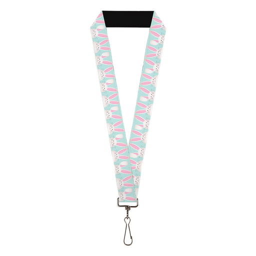 Lanyard - 1.0" - Easter Bunnies Smiling Sky Blue Lanyards Buckle-Down   