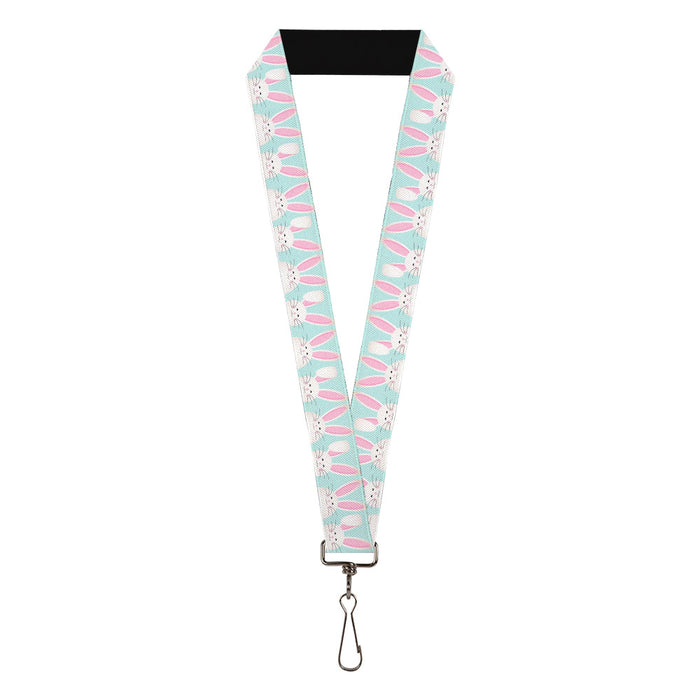 Lanyard - 1.0" - Easter Bunnies Smiling Sky Blue Lanyards Buckle-Down   