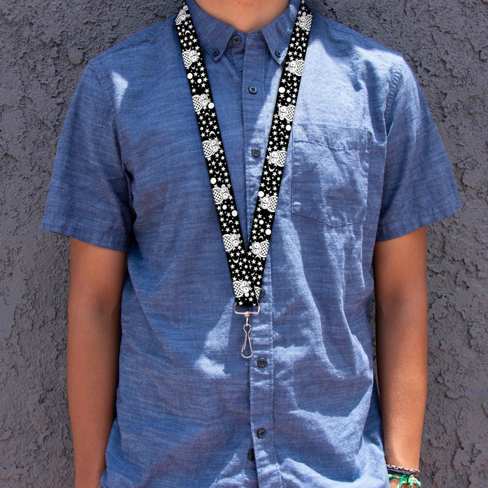 Lanyard - 1.0" - Owls Black/White2 Lanyards Buckle-Down   