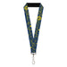 Lanyard - 1.0" - HARMONY BALANCE LIFE Icons Collage Blue/Yellow Lanyards Buckle-Down   