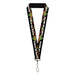 Lanyard - 1.0" - CINCO DE MAYO Cactus/Papel Picado Black/White/Multi Color Lanyards Buckle-Down   