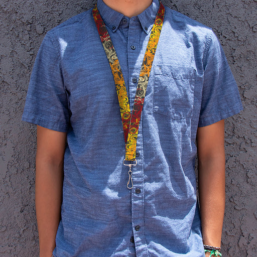 Lanyard - 1.0" - Swirl Mix Gray/Multi Color Lanyards Buckle-Down   