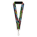 Lanyard - 1.0" - Slang Verbiage Stacked Black/Multi Color Lanyards Buckle-Down   