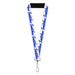 Lanyard - 1.0" - SNATCHED Script White/Blue Lanyards Buckle-Down   