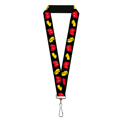 Disney Parks Disney Cats and Dogs Reversible Lanyard Hangs 26 1/2 L NWT