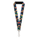 Lanyard - 1.0" - Rocket Power 4-Character Action Poses/Shapes Cool Gray/Multi Color Lanyards Comedy Central   