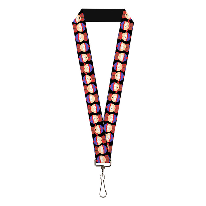 Lanyard - 1.0" - South Park Stan Flip Poses Black Lanyards Comedy Central   
