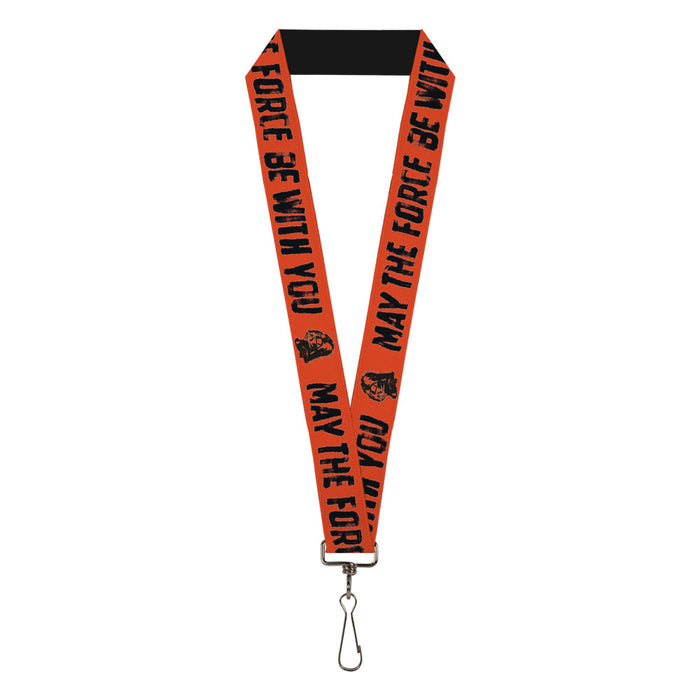 Lanyard - 1.0" - Star Wars Darth Vader MAY THE FORCE BE WITH YOU Red/Black Lanyards Star Wars   