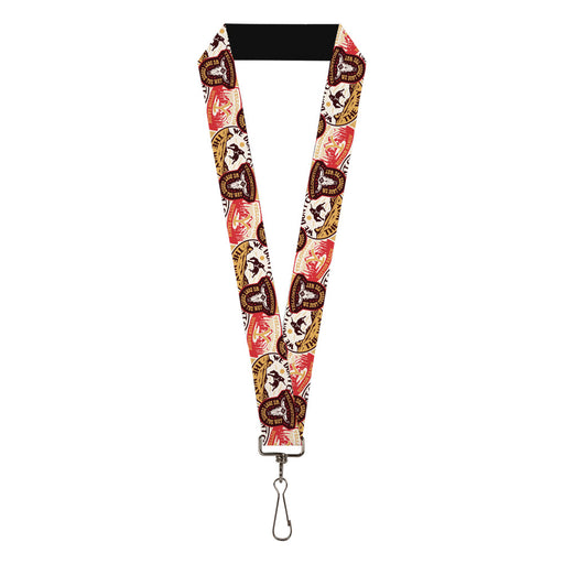 Lanyard - 1.0" - Yellowstone Patches Stacked Browns/Reds/Yellows Lanyards Paramount Network   
