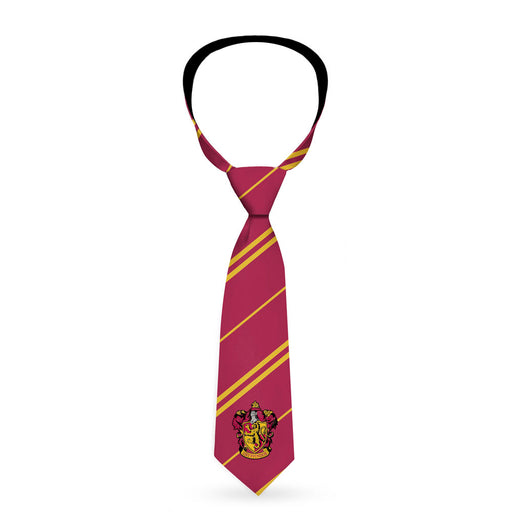 Necktie Standard - GRYFFINDOR Crest Stripe7 Burgundy Gold Neckties The Wizarding World of Harry Potter   