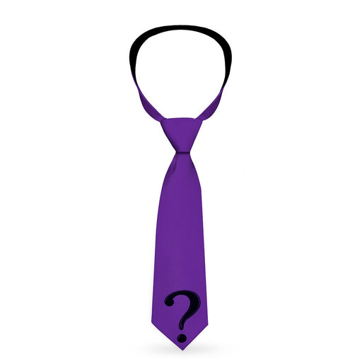 Necktie Standard - The Riddler Question Mark Purple Black Neckties DC Comics   