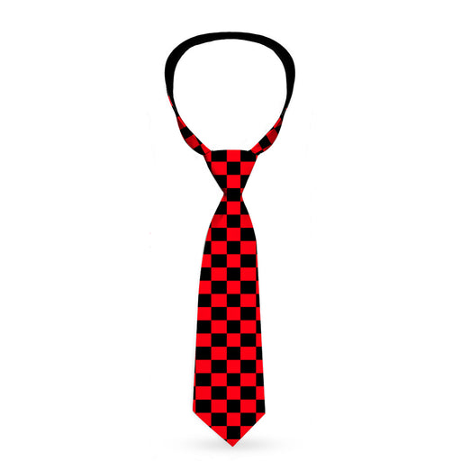 Necktie Standard - Checker Black/Red Neckties Buckle-Down   