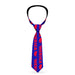 Buckle-Down Necktie - MERICA/USA Silhouette Blue/Red Neckties Buckle-Down   