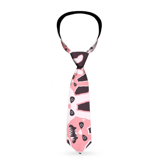 Buckle-Down Necktie - Angry Bunnies Gray/Pinks Neckties Buckle-Down   