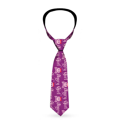 Buckle-Down Necktie - Angry Girl Purple/Pink Neckties Buckle-Down   
