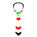 Buckle-Down Necktie - Arrows White/Multi Color Neckties Buckle-Down   