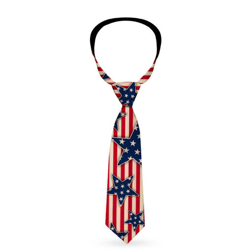 Necktie Standard - Americana Stars & Stripes Red/White/Blue/White Neckties Buckle-Down   