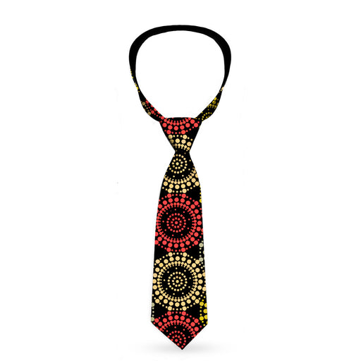 Buckle-Down Necktie - Aboriginal Black/Cream/Multi Color Neckties Buckle-Down   