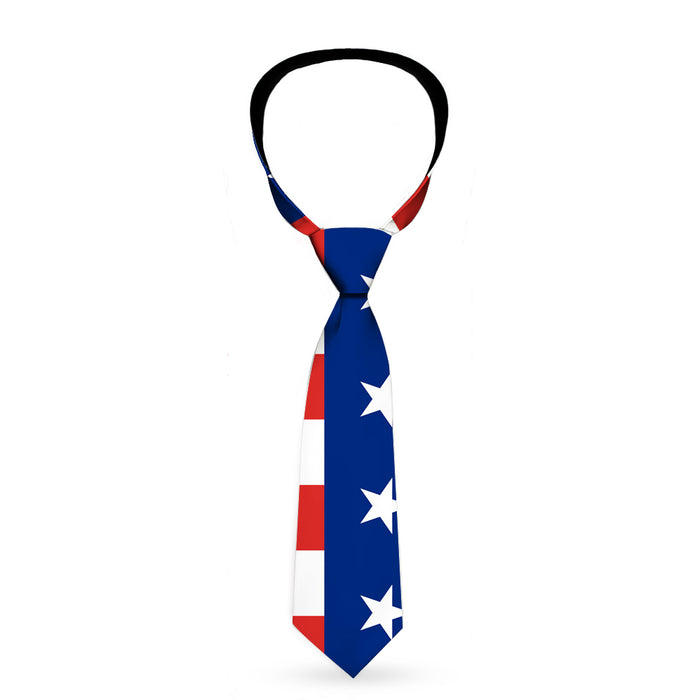 Buckle-Down Necktie - Americana Stars & Stripes2 Blue/White/Red/White Neckties Buckle-Down   
