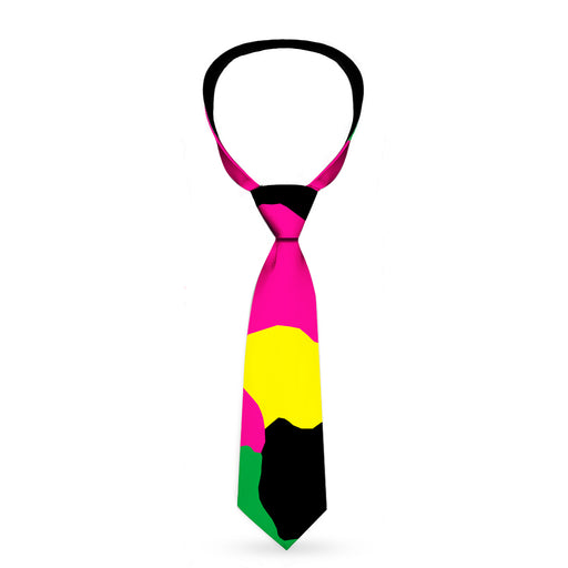 Buckle-Down Necktie - Camo Multi Neon Neckties Buckle-Down   