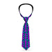 Buckle-Down Necktie - CAPTAIN AWESOME Turquoise Checker/Fuchsia Neckties Buckle-Down   