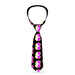 Buckle-Down Necktie - Dopey Eyes Black/Yellow/Purple Neckties Buckle-Down   