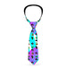 Buckle-Down Necktie - Eighties Arcade Multi Neon Stripes Neckties Buckle-Down   