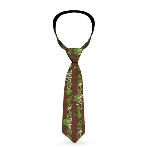 Buckle-Down Necktie - Earthy Brown/Green Neckties Buckle-Down   