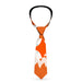 Buckle-Down Necktie - Fox Face/Tail Orange/Natural Neckties Buckle-Down   