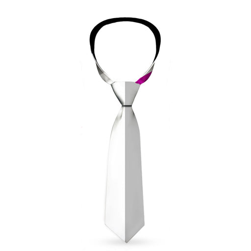 Buckle-Down Necktie - Flag Asexual Black/Gray/White/Purple Neckties Buckle-Down   