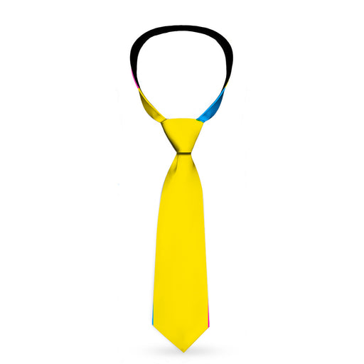 Buckle-Down Necktie - Flag Pansexual Pink/Yellow/Blue Neckties Buckle-Down   