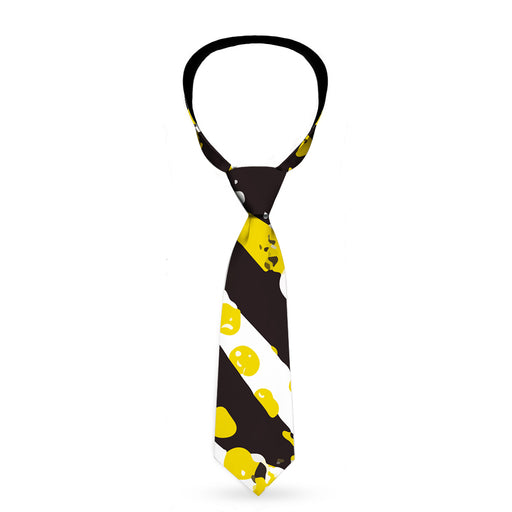 Buckle-Down Necktie - Grunge Tread Yellow Neckties Buckle-Down   