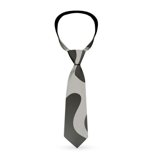 Buckle-Down Necktie - Giraffe Spots Gray/Charcoal Neckties Buckle-Down   