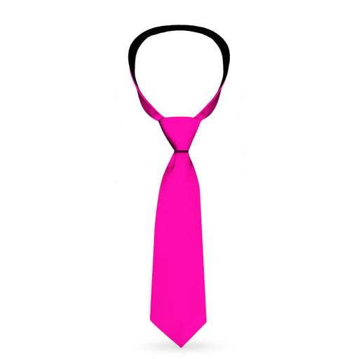 Buckle-Down Necktie - Hot Pink Print Neckties Buckle-Down   